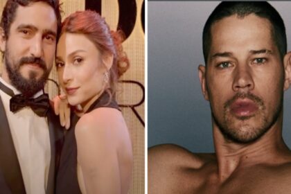 Thaila Ayala exibe Renato Góes fazendo show de mágica pra filhos e filha de José Loreto