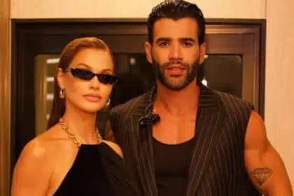 Andressa Suita e Gusttavo mostram filhos empinando pipa na fazenda