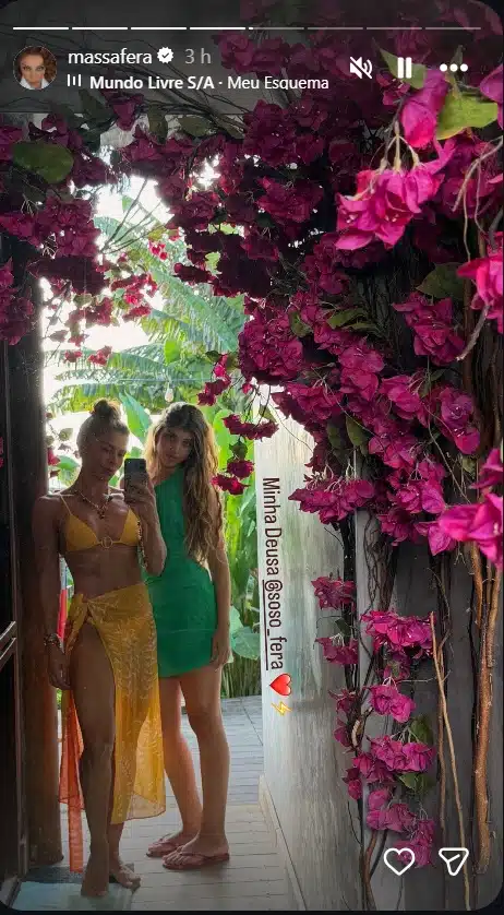 Grazi Massafera posa em viagem com a filha em Fernando de Noronha