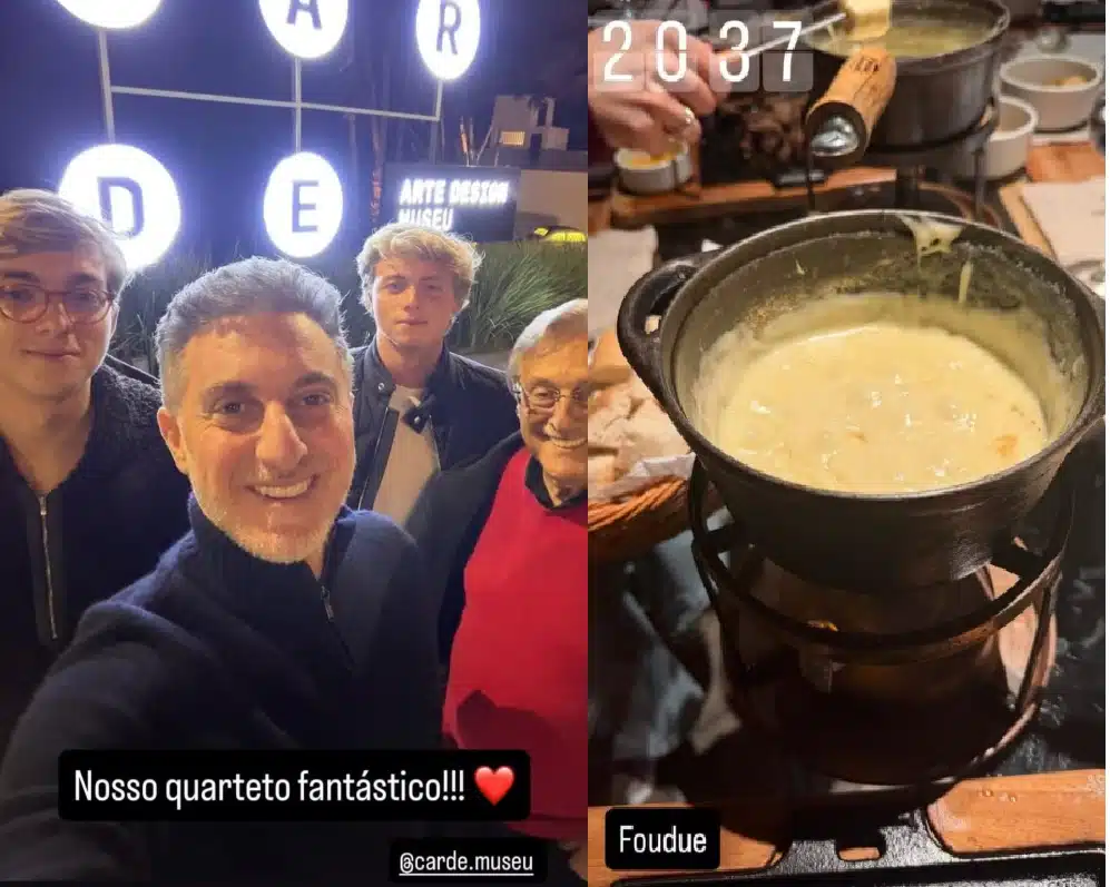 Luciano Huck reuni os filhos para celebrar os 83 anos do pai com viagem a Campos de Jordão