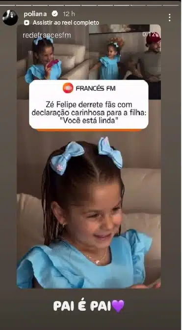 Poliana Rocha mostra Zé Felipe com a filha manda suposta indireta após Vini Jr surgir com filho de Virgínia Fonseca no colo em festa
