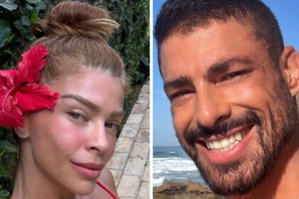 Filha de Grazi e Cauã Reymond surge mergulhando
