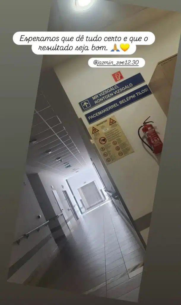 Gabriella Gaspar revelou que a filha foi hospitalizada