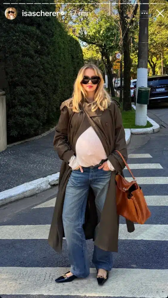 Isa Scherer mostra gravidez e desabafa