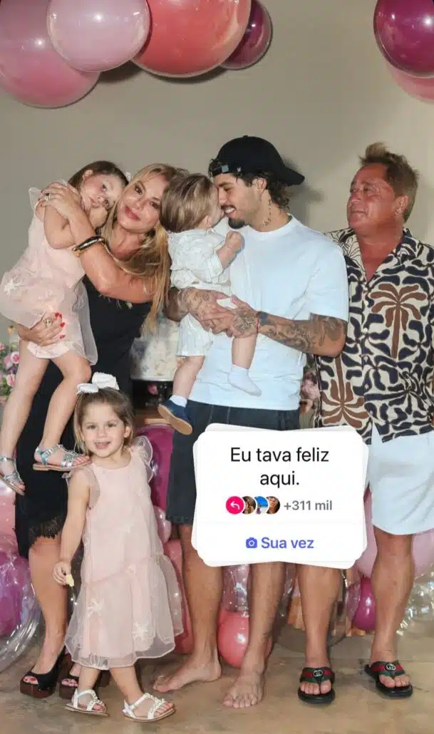 Poliana Rocha, esposa de Leonardo, toma atitude após polêmica com o filho e o neto