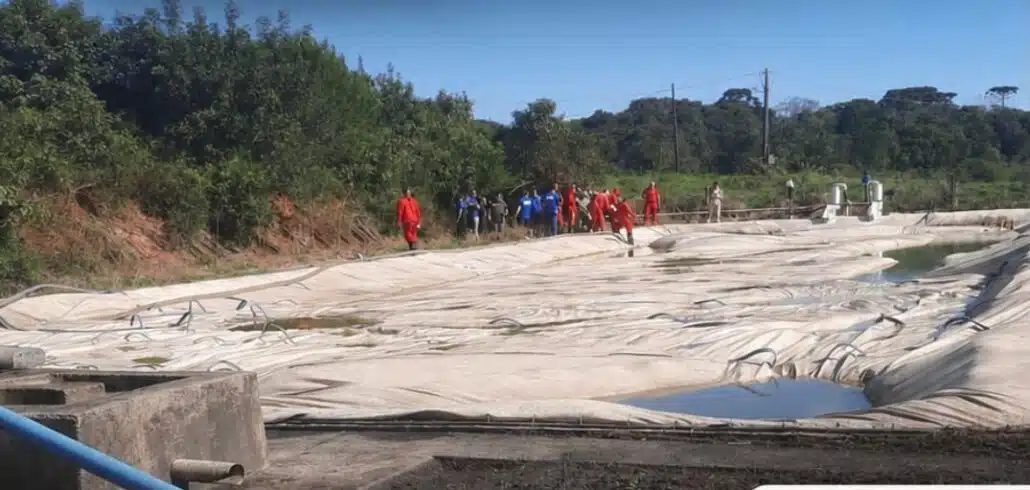 Lugar no qual o menino foi achado sem vida