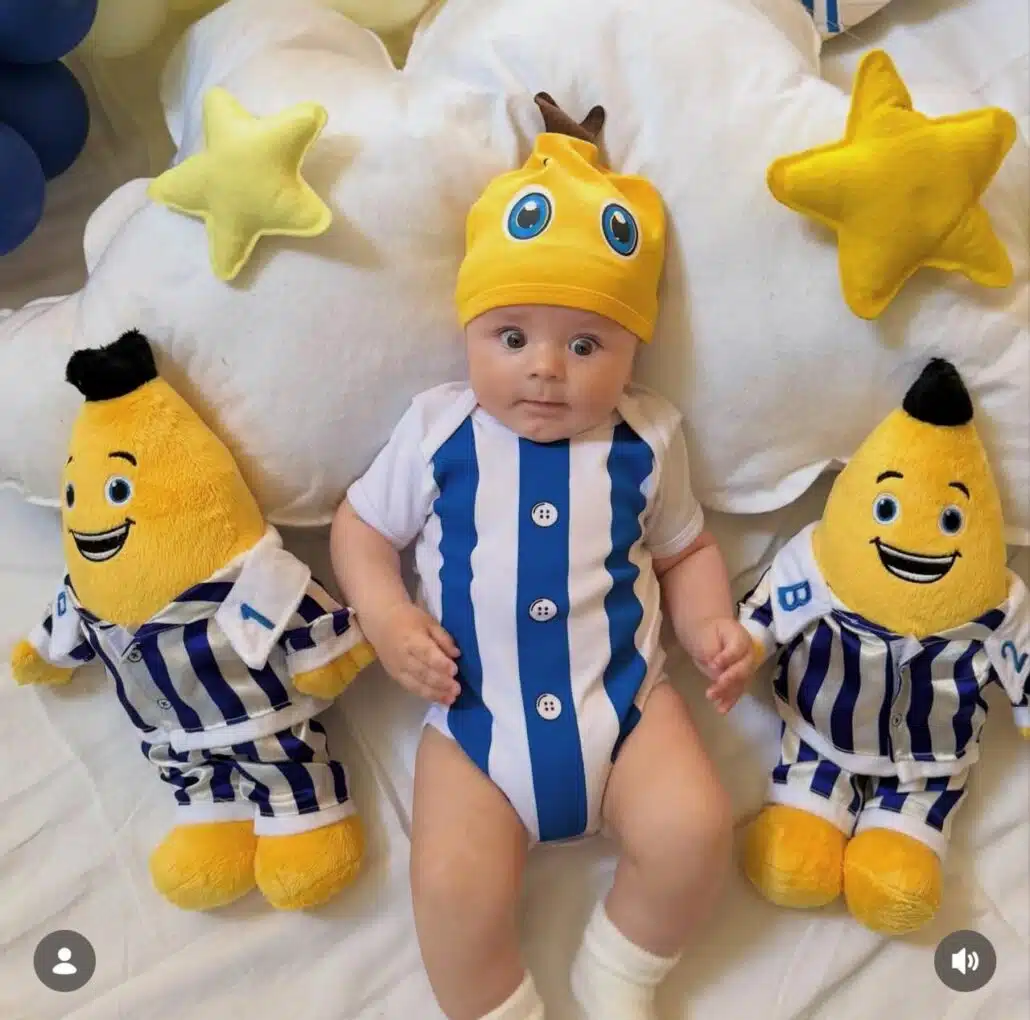 Vicente, caçula de Andressa e Thammy Miranda, celebra 3 meses