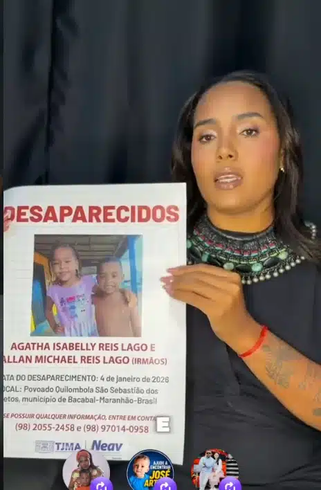 Clarice Cardoso continua buscando as crianças desaparecidas