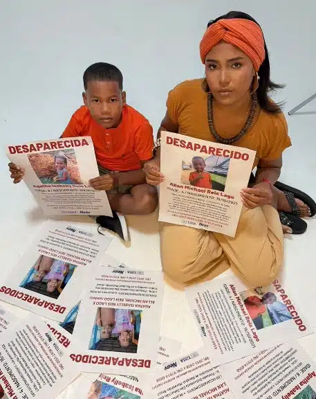 Mãe das crianças desaparecidas e o seu primogênito seguem nas buscas