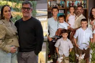 Juliano Cazarré e Letícia estão à espera do sétimo filho