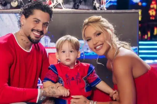 Virgínia Fonseca e Zé Felipe celebrando o aniversário do caçula