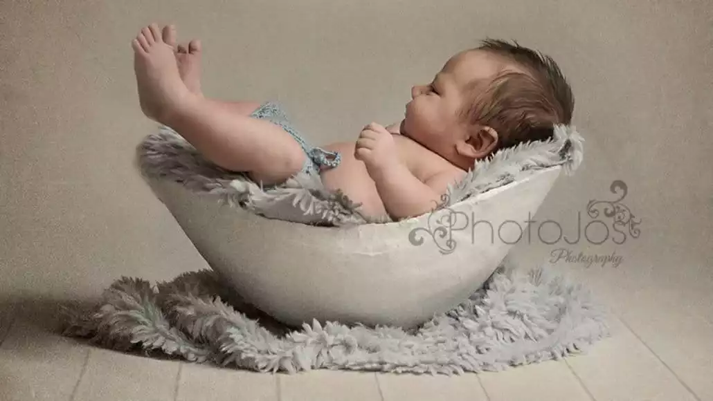 Fotos de recém-nascidos no gesso