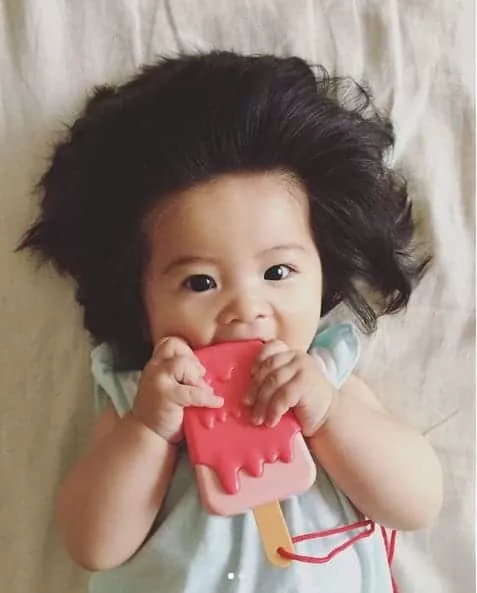 A bebê mais cabeluda do mundo é a japonesa Chanco