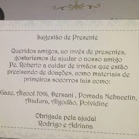 Convite da festa do filho de Adriana Sant’Anna e Rodrigão