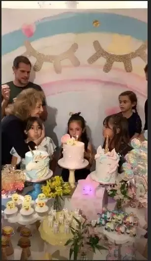 A bela mesa das festa das filhas da atriz Giovanna Antonelli