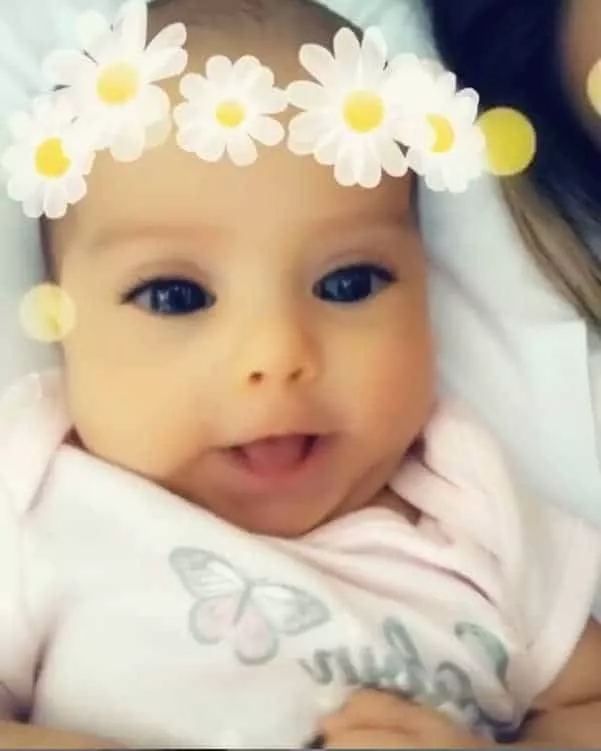 Sophia, filha de Mayra e Arthur Aguiar, tem 2 meses