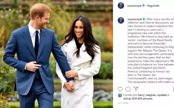 Pronunciamento de Meghan Markle e Harry sobre sua decisão