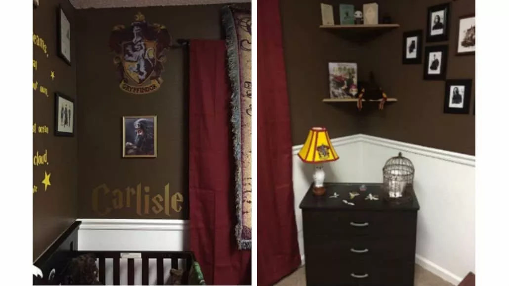 Olha que graça estes detalhes do quarto de bebê com o tema Harry Potter