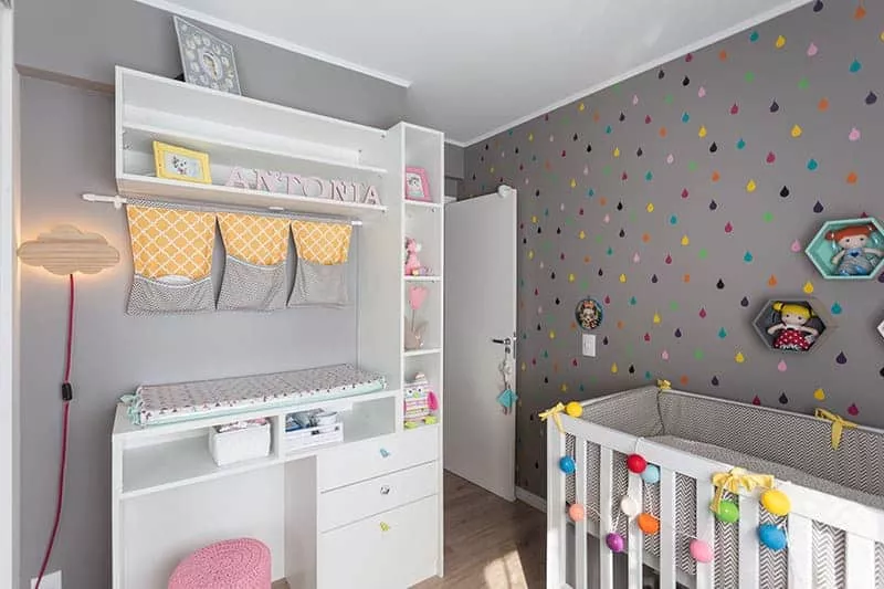 Outro exemplo de quarto de bebê fofo para meninas
