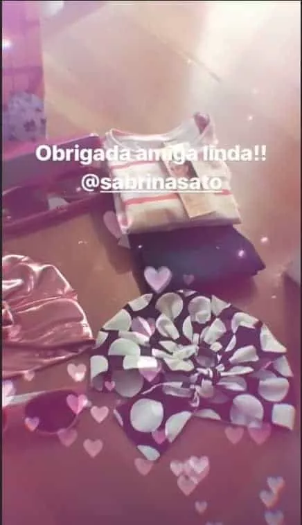 Sabrina Sato deu estes lindos presentes para a filha de Eliana