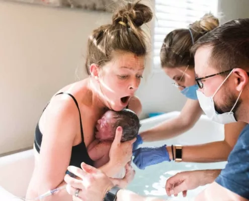 A reação da mãe ao saber que o bebê era um menino é incrível