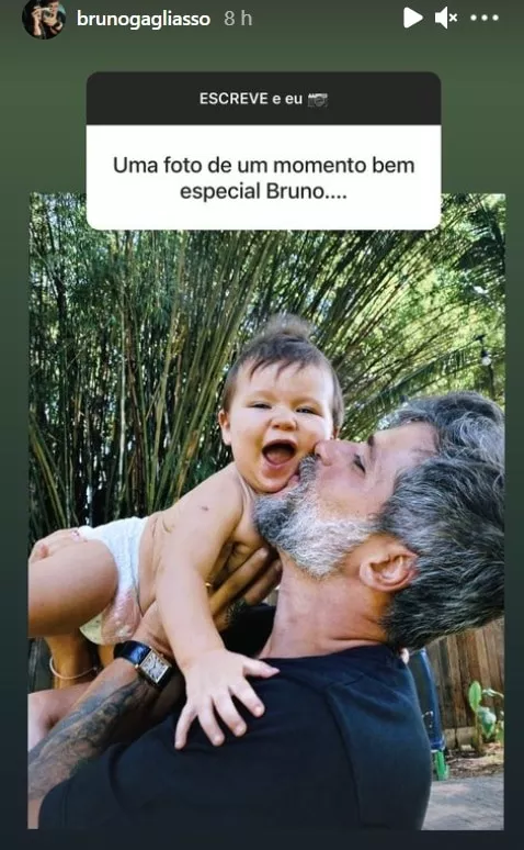 Bruno Gagliasso e seu bebê com Giovanna Ewbank