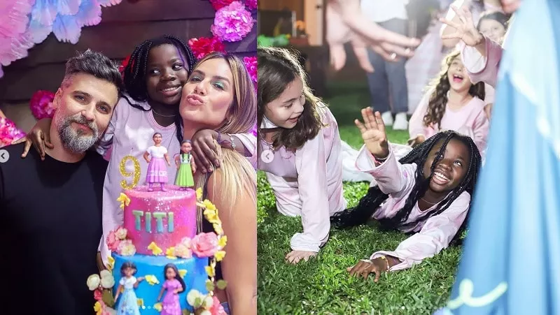 Bruno Gagliasso e Giovanna Ewbank festejam os 9 anos da filha Títi com festa luxuosa na mansão