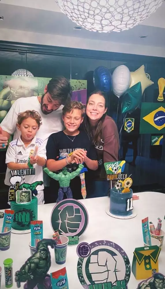 Davi Lucca, filho de Carol Dantas e Neymar Jr., em uma de suas festas de aniversário em que comemorou seus 11 anos 