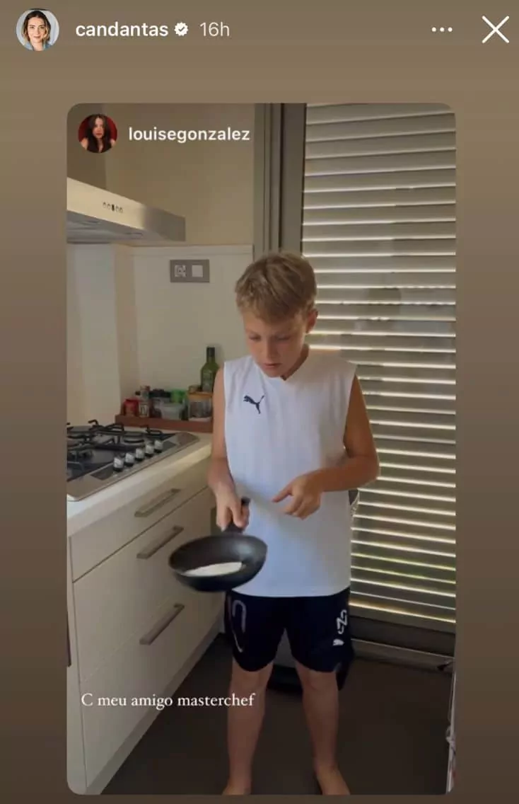 Carol Dantas mostra o talento do filho com Neymar na cozinha