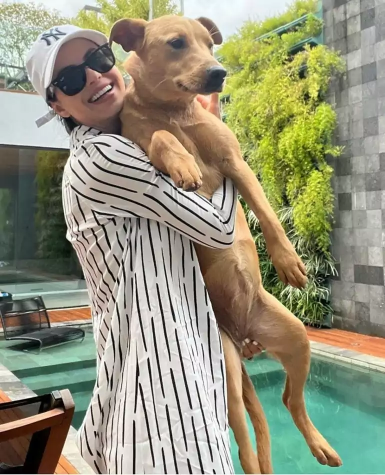 A atriz Sthefany Brito é apaixonada por pets 