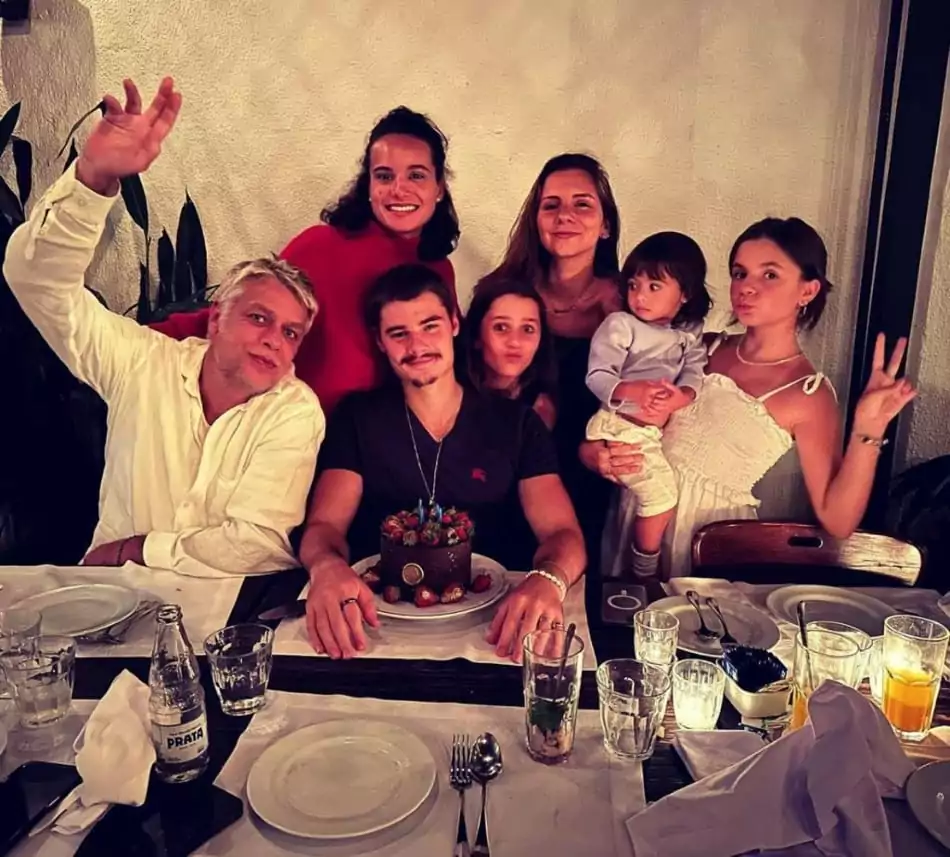 Fábio Assunção celebrou o aniversário do primogênito com a família reunida