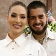 Virgínia Fonseca e Zé Felipe celebram batizado de suas bebês