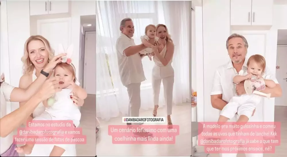 Edson Celulari e Karin mostram ensaio de fotos com sua bebê fantasiada