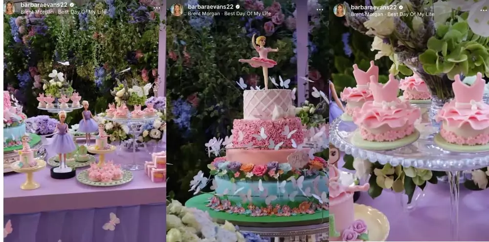 Bárbara Evans mostra detalhes dos docinhos da festa de aniversário de sua bebê