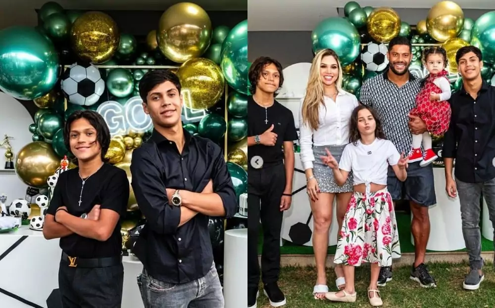 Filhos de Hulk ganham festa de aniversário na mansão
