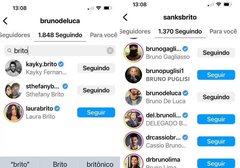 Bruno de Luca não acompanha a mãe de Kayky nas redes sociais