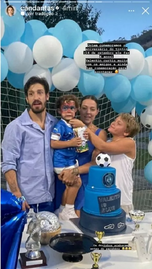 Carol Dantas, ex de Neymar, antecipou a festa de aniversário de seu filho caçula 