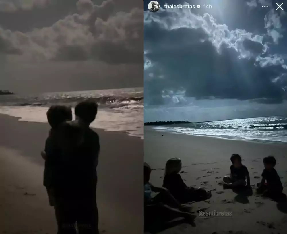 Filhos de Paulo Gustavo surgem se divertindo na praia