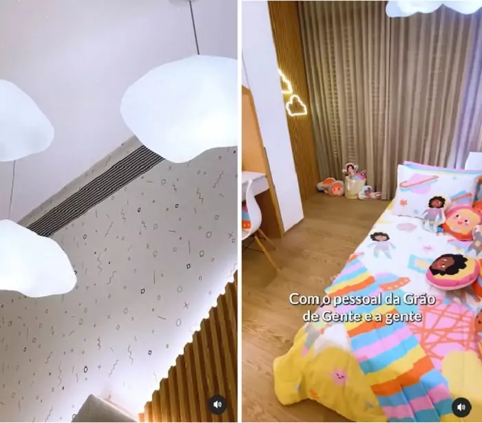 Sabrina Sato mostrou o novo quarto da filha com o tema de Meninas Astronautas