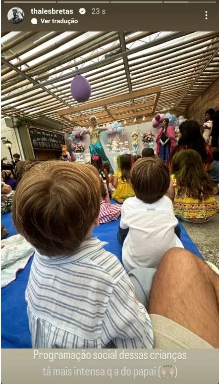 Viúvo de Paulo Gustavo posa com seus filhos em linda festa de aniversário e impressiona