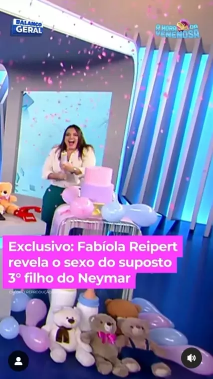 Terceiro bebê de Neymar Jr será menina