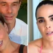 Isis Valverde posa com o filho e o noivo, ex-marido de Wanessa Camargo, e faz declaração