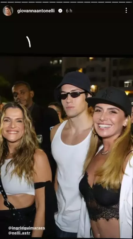 Giovanna Antonelli surge com Pietro e Ingrid Guimarães em show no Rio de Janeiro e impressiona 