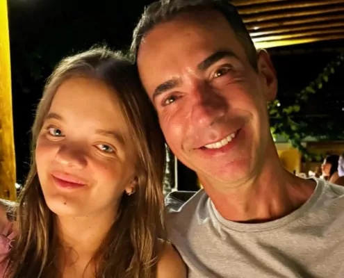 Rafaella Justus e César Tralli ensaiaram para os 15 anos