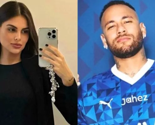 Amanda Kimberlly mostrou o presentão que a família de Neymar lhe deu