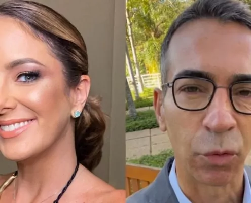 Ticiane Pinheiro viajou com a filha a casamento na Bahia