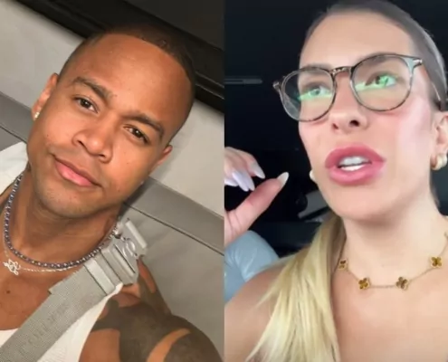 Léo Santana e Lorena Improta revelaram fuga do furacão