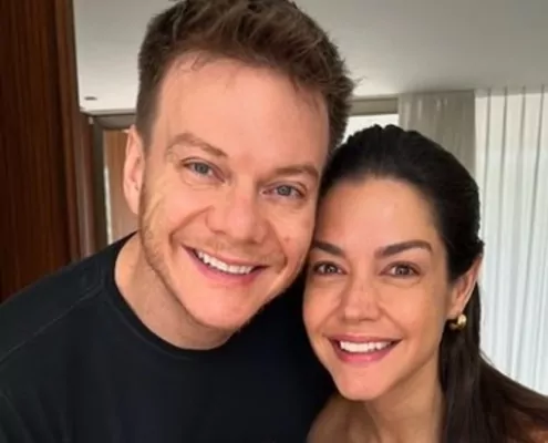 Thaís Fersoza e Michel Teló renovando os votos do casamento