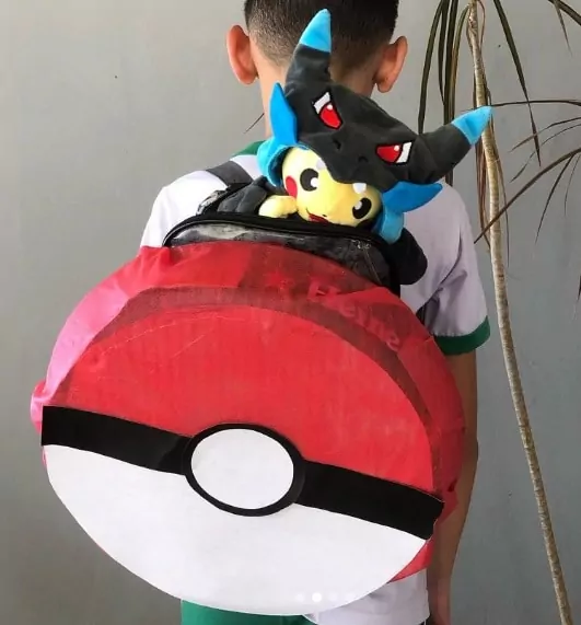 Mochila maluca com inspiração no Pokémon