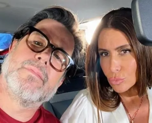 Murilo Benício e Giovanna Antonelli surge com o filho no trabalho e impressionam